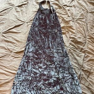 Crushed velvet halter style dress